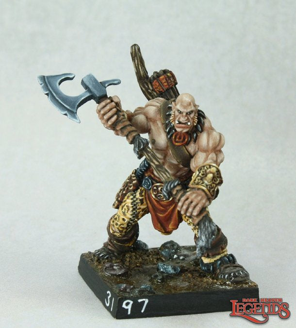 THELGAR HALFBLOOD, HALF ORC BARBARIAN  HALF-ORC BARBARIAN