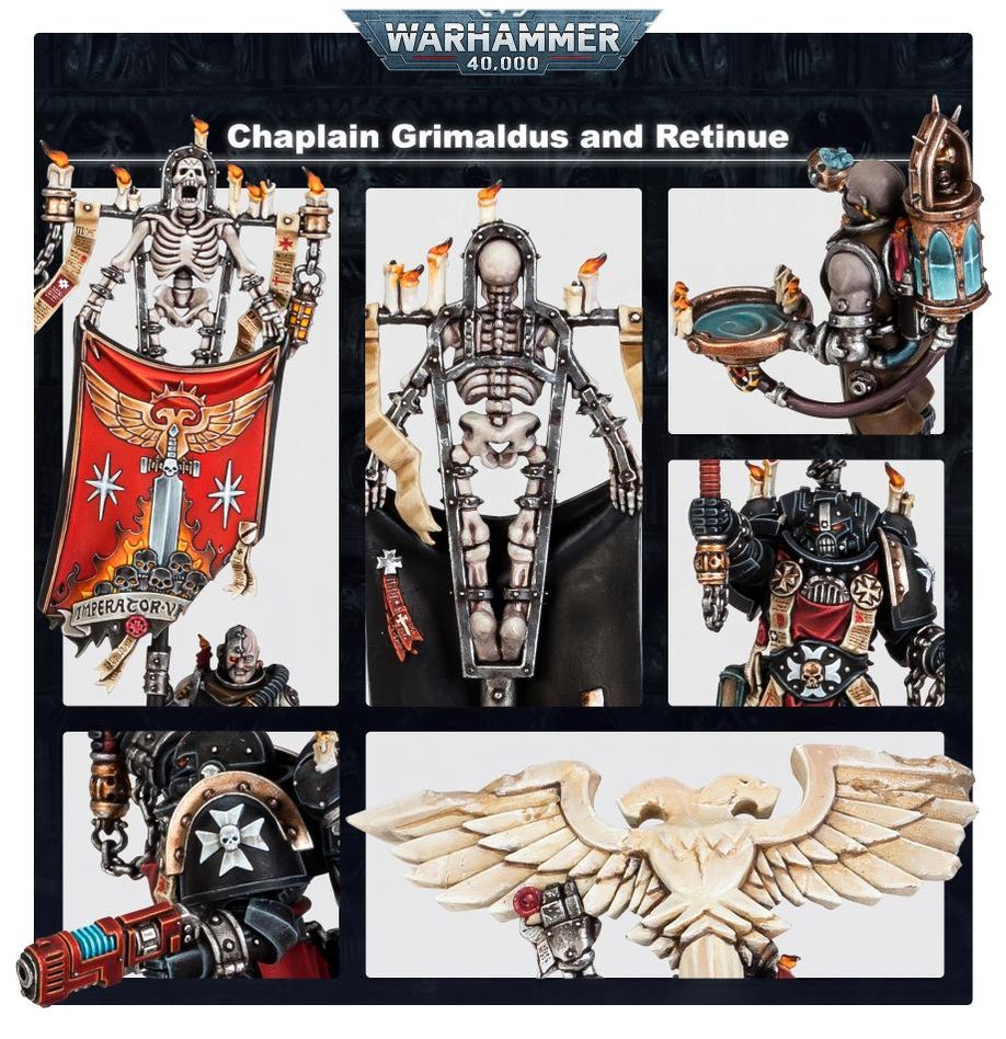 BLACK TEMPLARS: GRIMALDUS & RETINUE