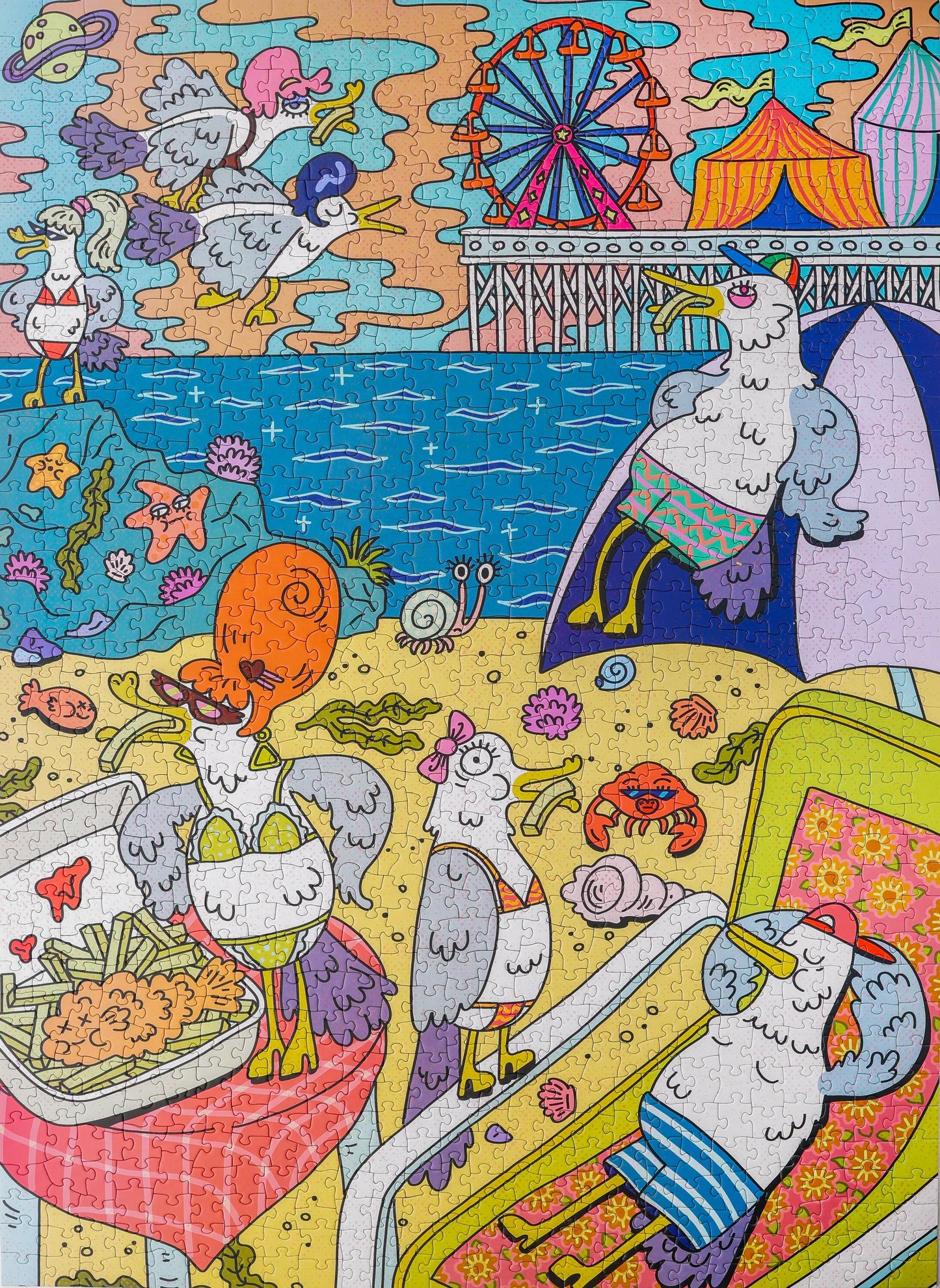 Gull Trouble | 1000 Piece Puzzle