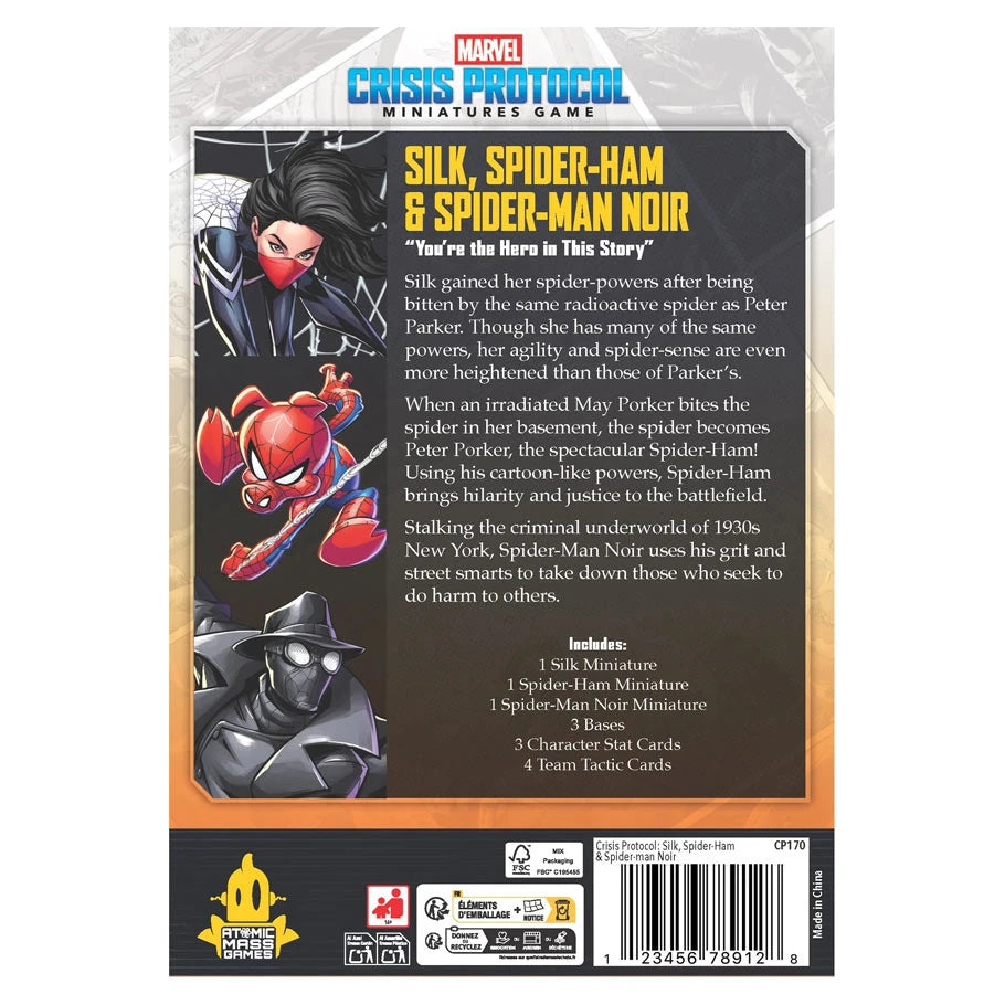 Marvel Crisis Protocol: Silk, Spider-Ham & Spider-Man Noir