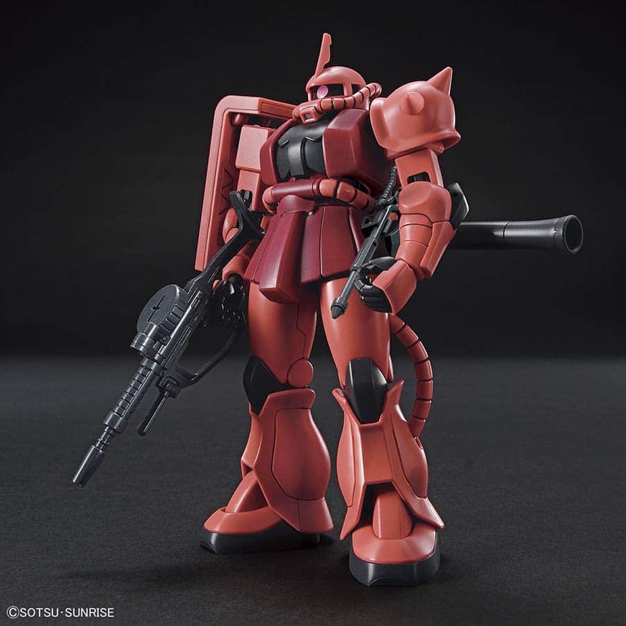 BANDAI HOBBY HGUC: MOBILE SUIT GUNDAM: MS-06S CHAR'S ZAKU II (1:144) (MODEL 234) (GUNPLA MODEL KIT)