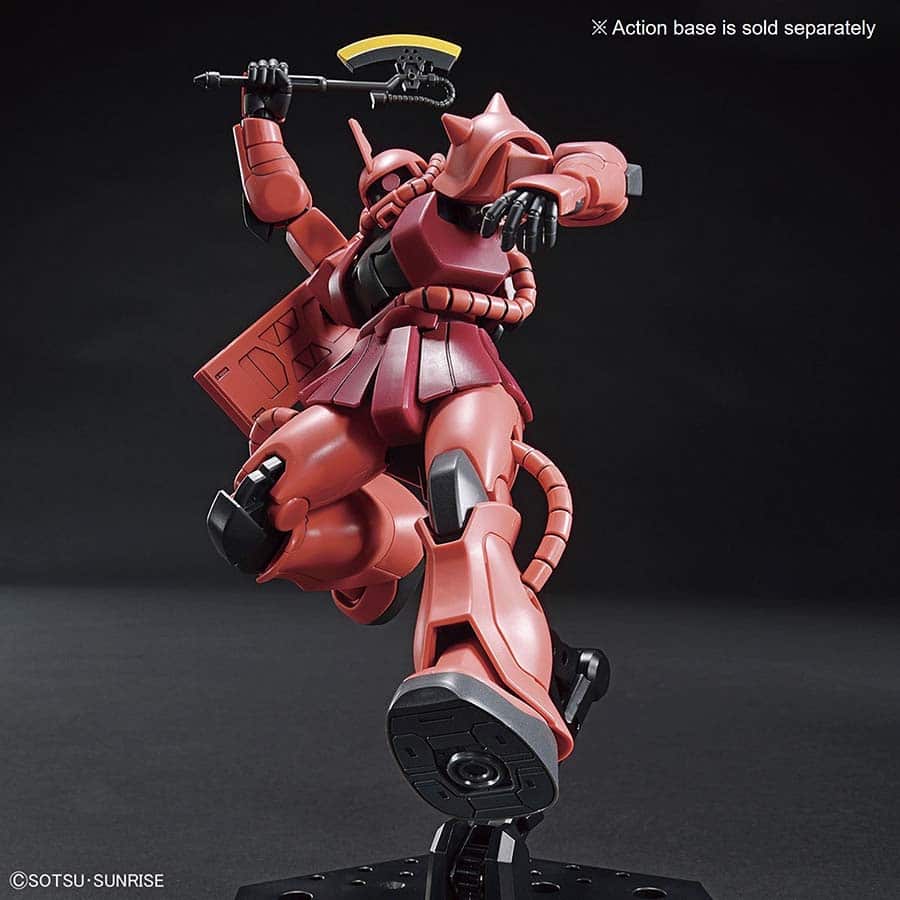BANDAI HOBBY HGUC: MOBILE SUIT GUNDAM: MS-06S CHAR'S ZAKU II (1:144) (MODEL 234) (GUNPLA MODEL KIT)