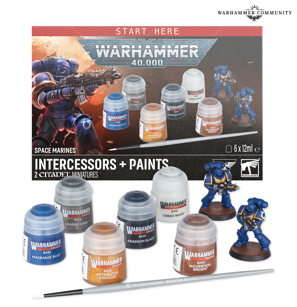 Warhammer 40,000 – miniatures and paint set space marines