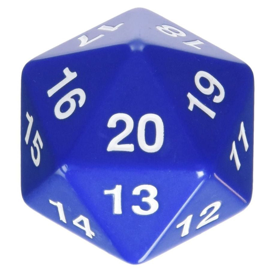 d20 Single 55mm Countdown Blue