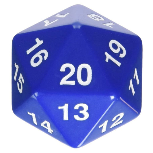 d20 Single 55mm Countdown Blue