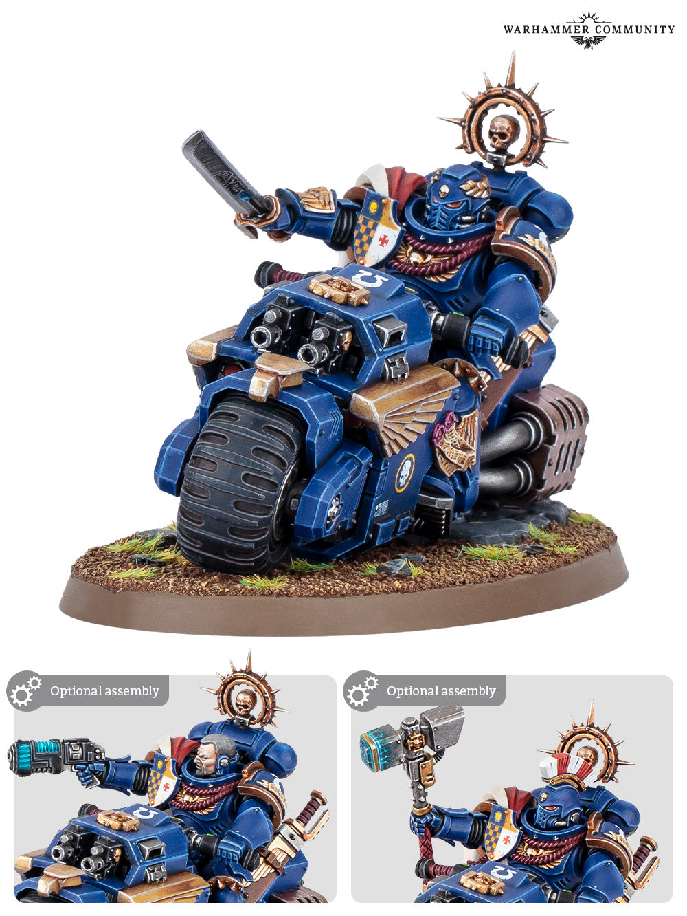 Warhammer 40,000 – Space Marine Captain on Bike