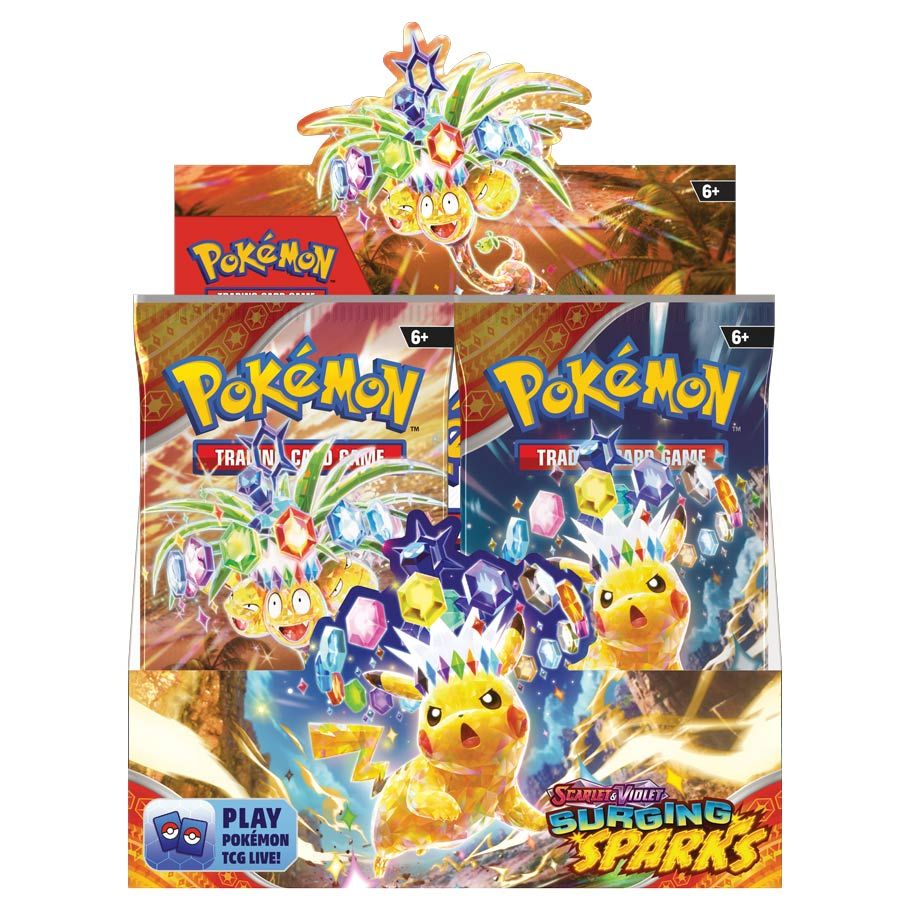 Pokémon TCG: Scarlet & Violet 8: Surging Sparks: Booster Display