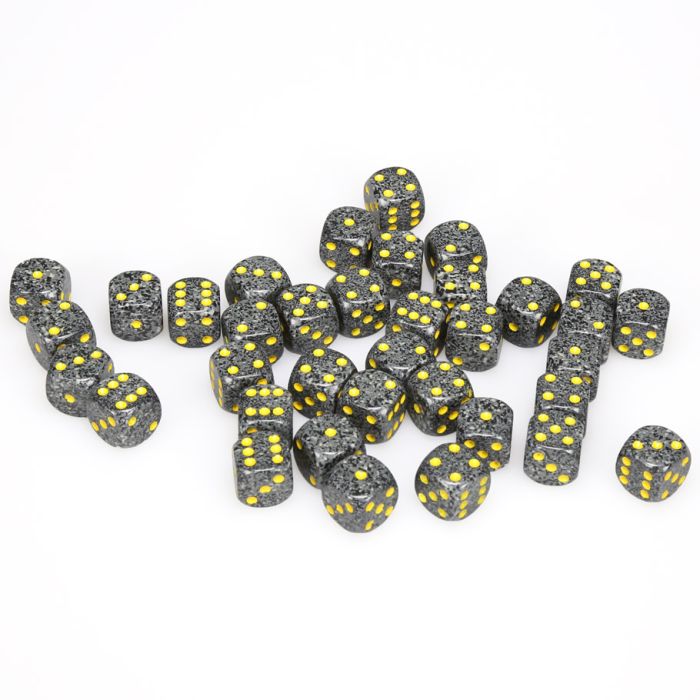 d6 Cube 12mm Speckled Urban Camo (36)