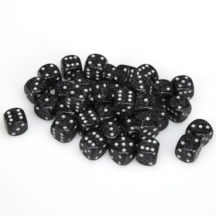 d6 Cube 12mm Speckled Ninja (36)