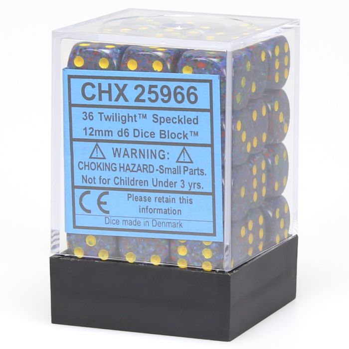 d6 Cube 12mm Speckled Twilight (36)