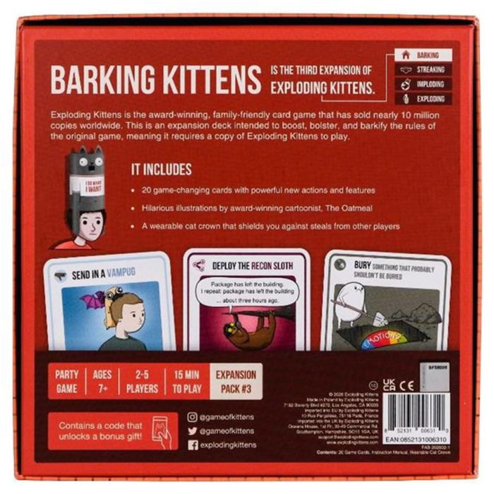 Exploding Kittens: Barking Kittens Expansion
