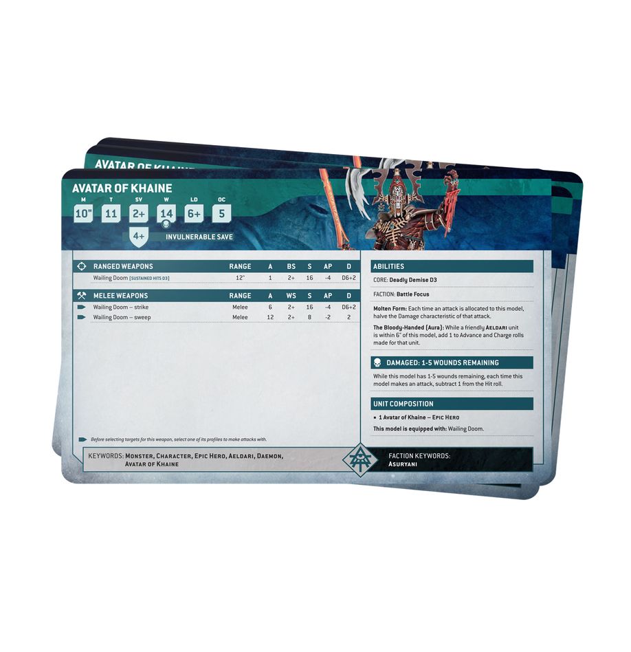 DATASHEET CARDS: AELDARI