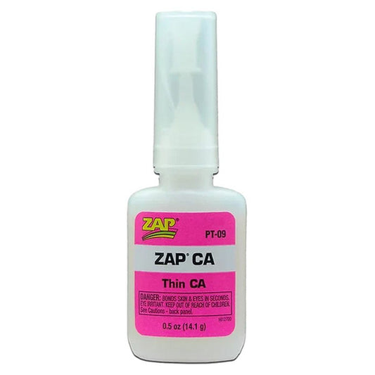 1/2 oz Zap CA Thin Viscosity Superglue (Pink Label)