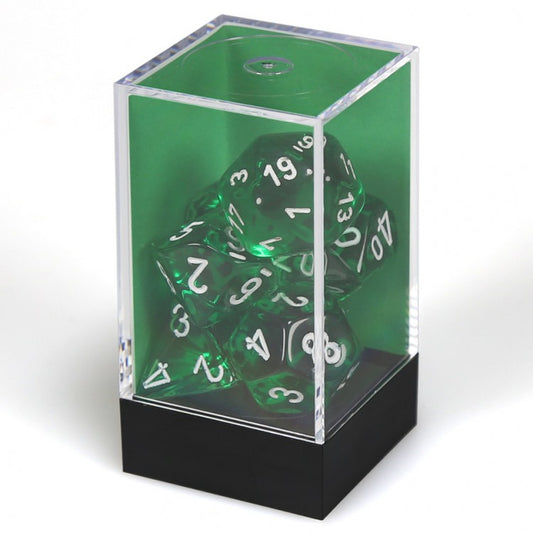 7-Set Cube Translucent Green/White