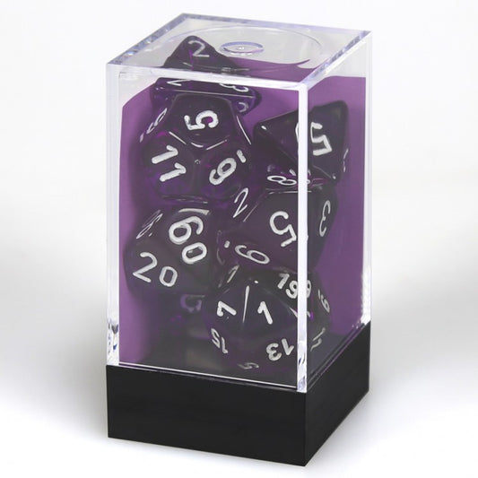 7-Set Cube Translucent Purple/White