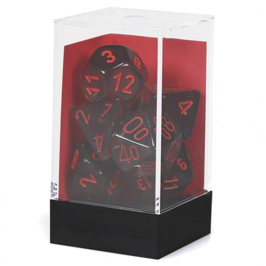 7-Set Cube Translucent Smoke/Red