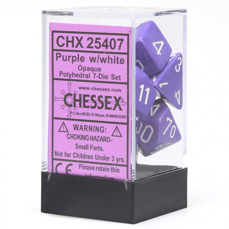 7-Set Cube Opaque Purple/White