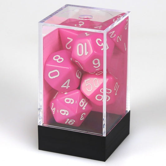 7-Set Cube Opaque Pink/White