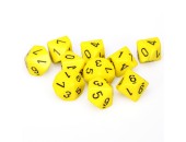 d10 Clamshell Opaque Yellow/Black (10)