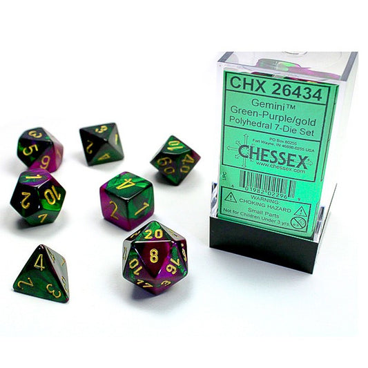 7-Set Cube Gemini  Green-Purple/Gold