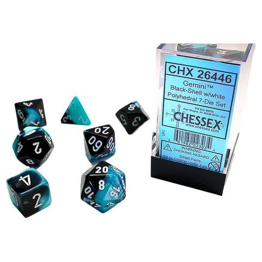 7-Set Cube Gemini  Black-Shell/White