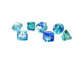 Nebula® Polyhedral Oceanic/gold Luminary™ 7-Die set