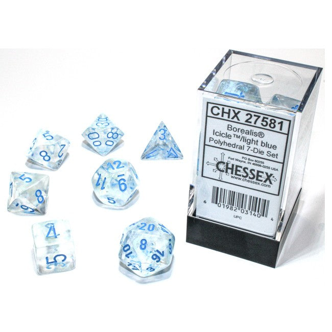 Borealis® Polyhedral Icicle™/light blue Luminary™ 7-Die set