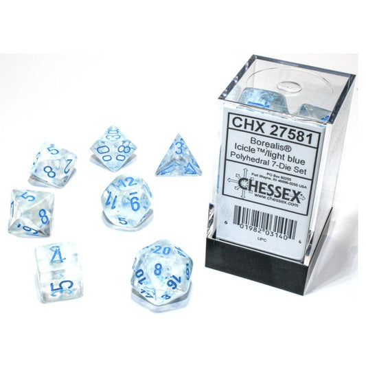 Borealis® Polyhedral Icicle™/light blue Luminary™ 7-Die set