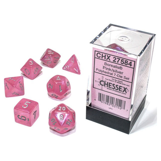 Borealis® Polyhedral Pink/silver Luminary™ 7-Die set