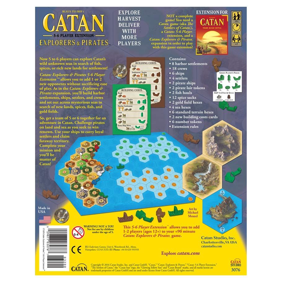 Catan Extension: Explorers & Pirates 5-6 Player