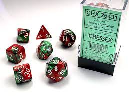Gemini® Polyhedral Green-Red with White