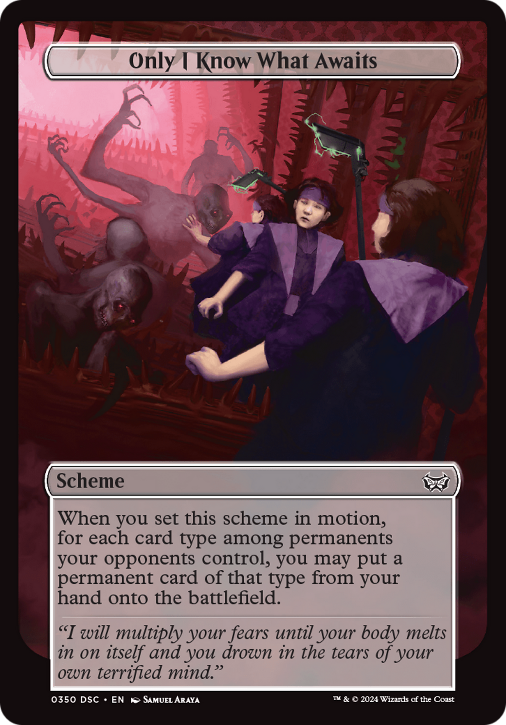 mtg duskmourn archenemy cards - Sealed Set of 10 Scheme Common When you set this scheme in motion Time Bends to My Will