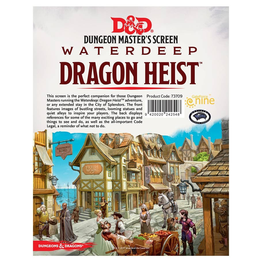 Dungeons & Dragons: Dragon Heist: DM Screen