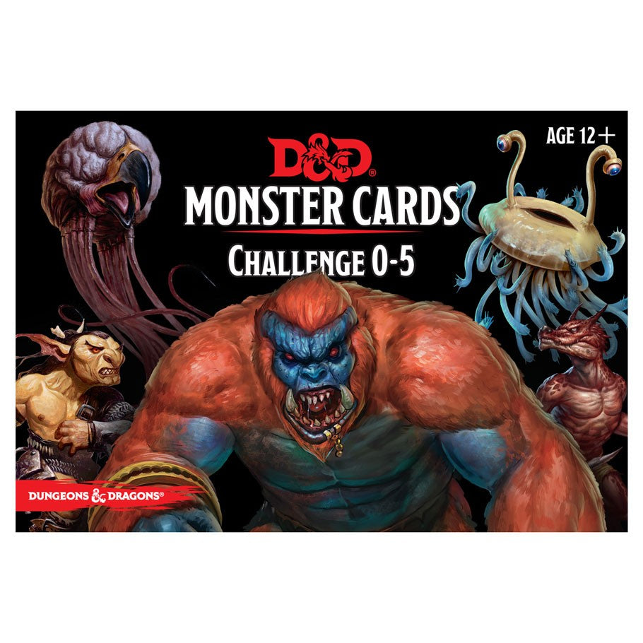 Dungeons & Dragons Fifth Edition Monster Cards: Challenge 0-5