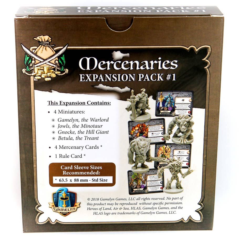 Heroes of Land, Air & Sea: Mercanary Pack 1