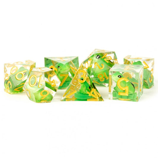 7-Set Sharp Edge Resin: Frog Dice