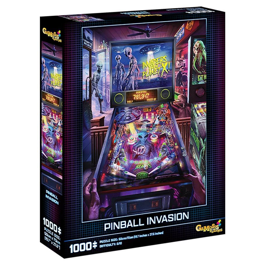 Puzzle: Pinball Invasion 1000 Piece