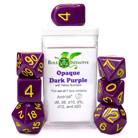 7-Set Opaque Dark Purple/Yellow