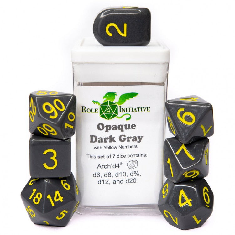 7-Set Opaque Dark Grey/Yellow