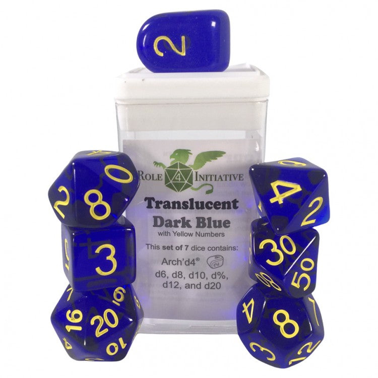 7-Set Translucent Dark Blue/Yellow