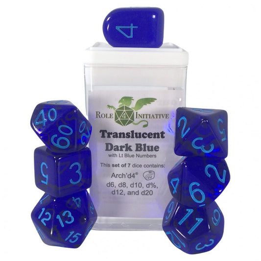 7-Set Translucent Dark Blue/Light Blue