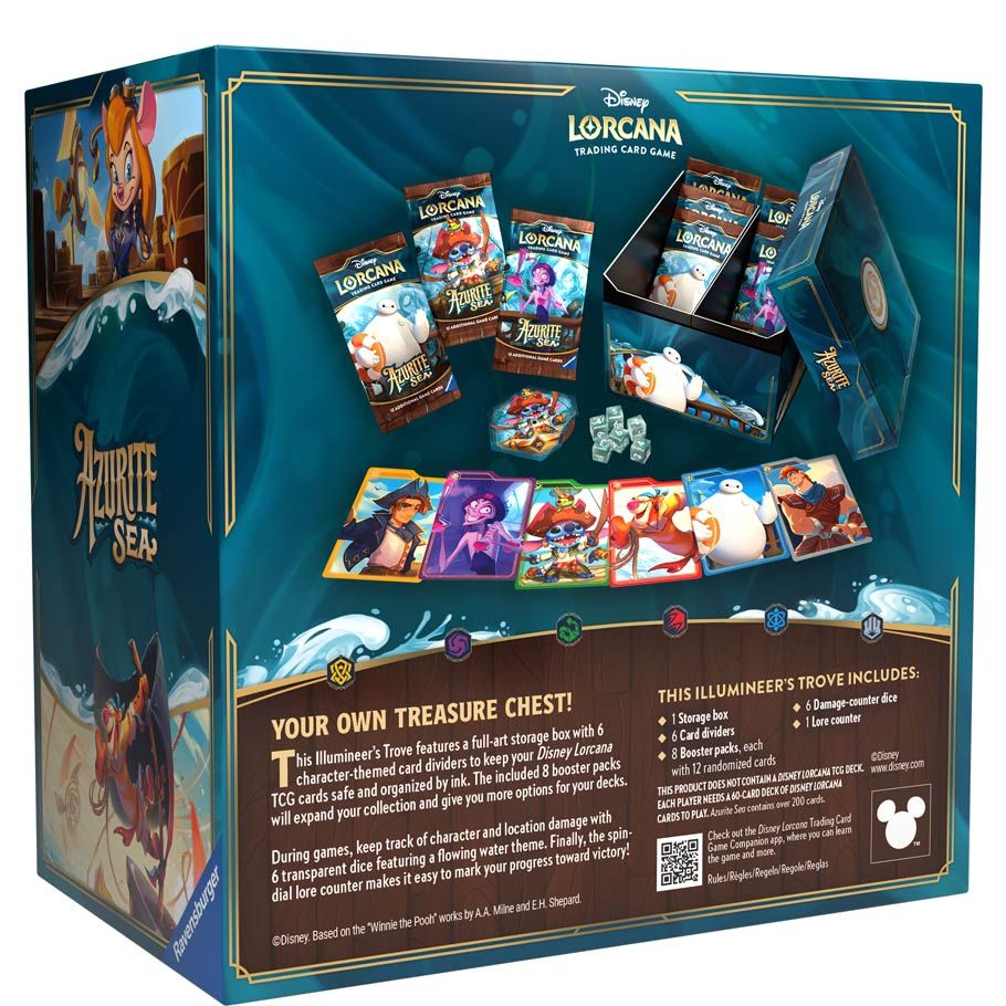 lorcana set 6 booster box Disney Lorcana: Set 6: Azurite Sea Illumineer's Trove – Shop DMDave