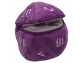 Dice Bag: Purple d20 Plush