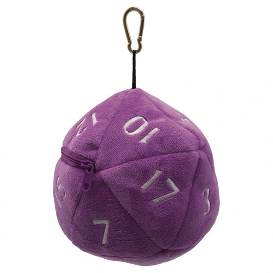 Dice Bag: Purple d20 Plush