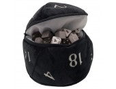 Dice Bag: Black d20 Plush