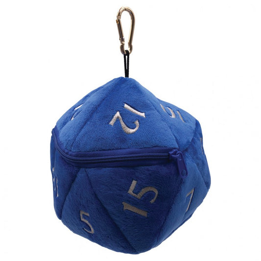 Dice Bag: Blue d20 Plush