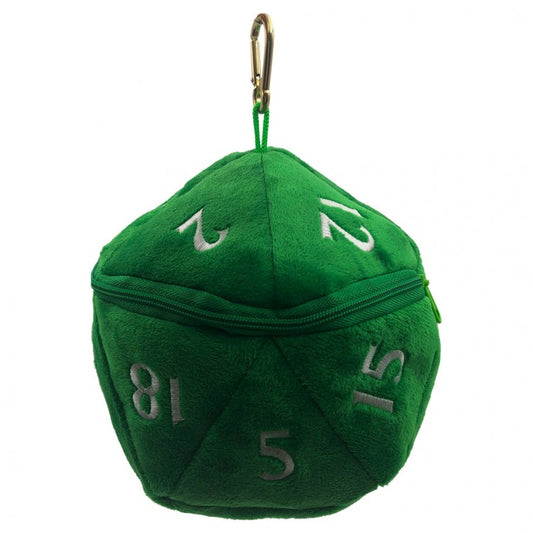 Dice Bag: Green d20 Plush