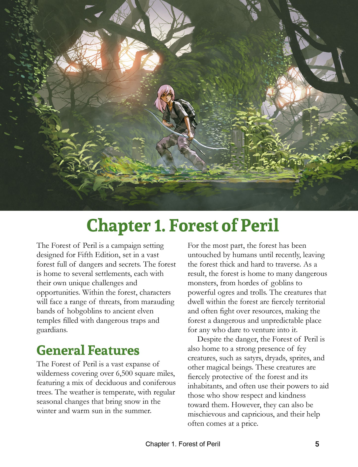 Dungeons & Lairs 1: Forest of Peril Softcover and PDF